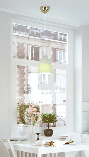 Green ceramic pendant lamp Sevilla Ledea 50101142