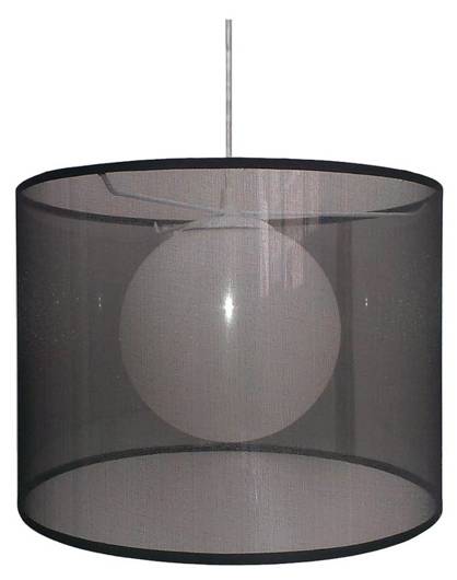 Hanging ceiling lamp 1X60W E27 black CHICAGO 31-24879