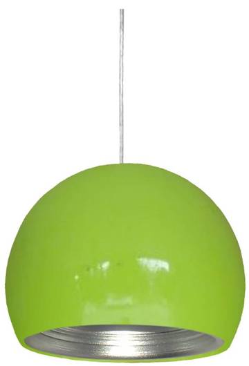 Hanging ceiling lamp 1X60W E27 green / silver PICTOR 31-24930