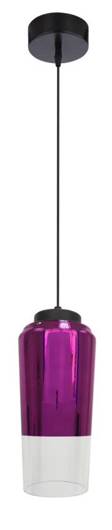 Hanging ceiling lamp 1X60W E27 purple TUBE 31-51288