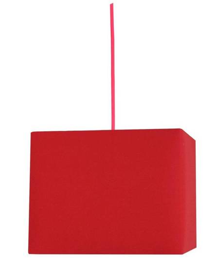 Hanging ceiling lamp 1X60W E27 red BASIC 31-06066