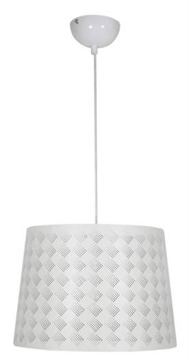 Hanging ceiling lamp 1X60W E27 white ORLANDO 31-49117