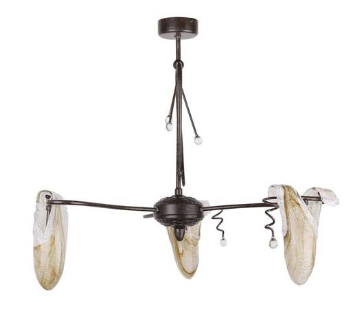 Hanging ceiling lamp 3x40W G9 patina Magma Candellux 33-84784