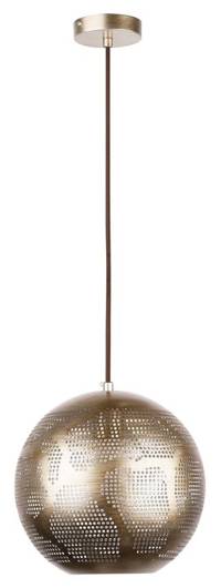 Hanging ceiling lamp Candellux Sfinks 31-43276 ball E27 openwork light brown