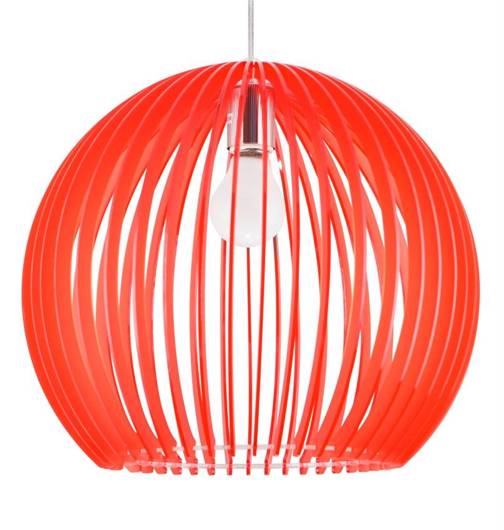 Hanging ceiling lamp candellux haga 31-50413 e27 red