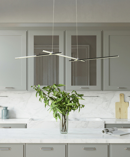 Hanging lamp APETI THASOS LED 23W 103cm chrome