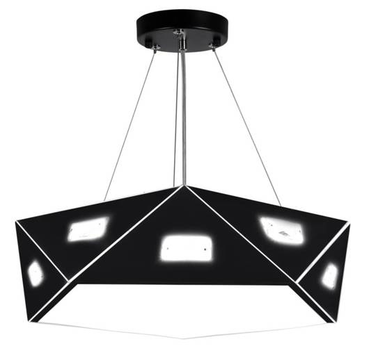 Hanging lamp black pentagonal adjustable 3x40W Nemezis Candellux 31-59130