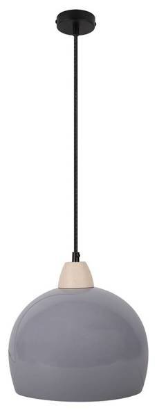 Hanging lamp gray 1xE27 50cm Monroe 31-78360