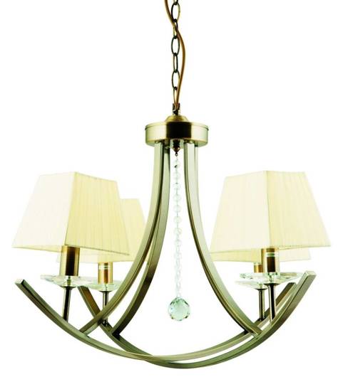 Hanging lamp patina chandelier 4xE14 Valencia 34-84555