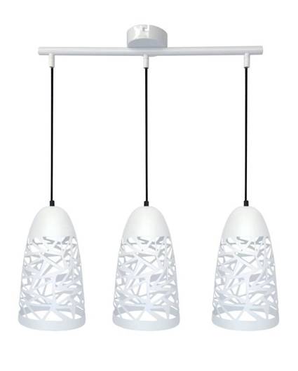 Hanging lamp white 3xE27 59cm SABRIN 33-54876