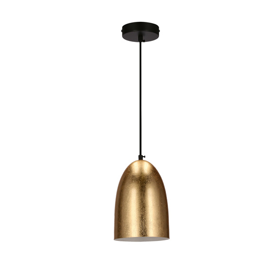 Icaro hanging lamp black 1X40W E27 gold shade 31-09623