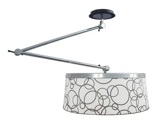 Impresja 31-45471 chrome/white ceiling lamp