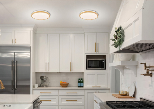 LED ceiling lamp 18W white + wooden 4000K Gandava 13-75109