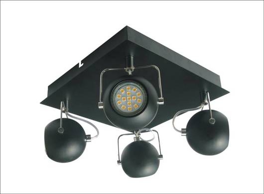 Lamp Candellux 98-25036 Tony 4X3W Led Gu10 black