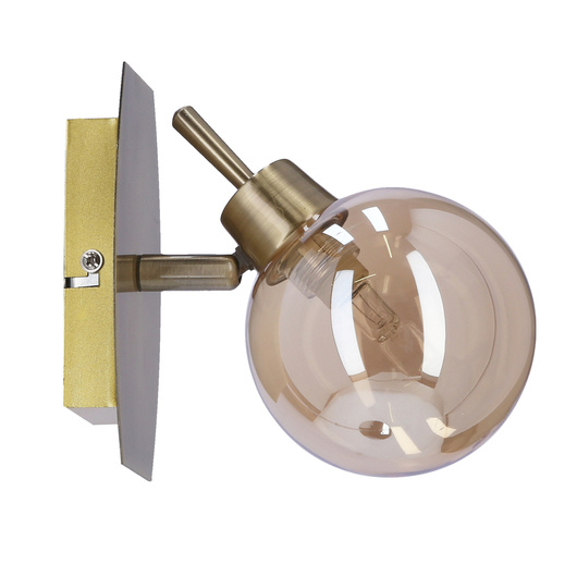 Llamp patina wall lamp 1x40w g9 with amber shade