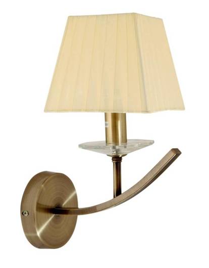 Patin wall lamp + organza lampshade 40W E14 Valencia Candellux 21-84012