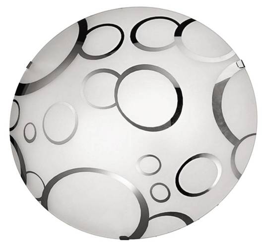 Round glass ceiling lamp 30cm Doka 14-04499