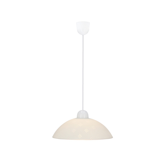 SCORDIA HANGING LAMP CHROME WHITE+SILVER LAMP