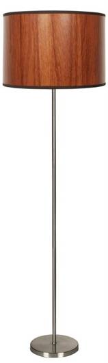 Satin floor lamp with oak texture Timber Candellux 51-93304