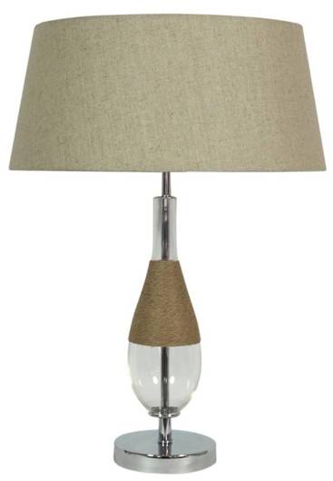 Table lamp beige canvas 41x61cm Eco 41-21489