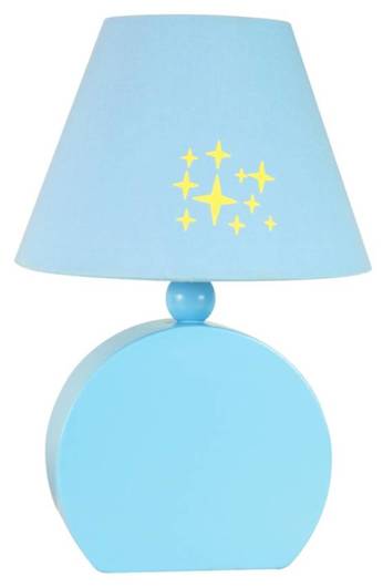 Table lamp blue 40W E14 MDF Ofelia 41-62461