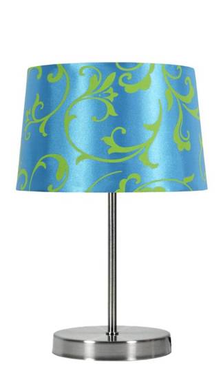 Table lamp blue/chrome Arosa 41-55873