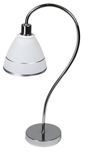 Table lamp chrome/white Elf 41-72627