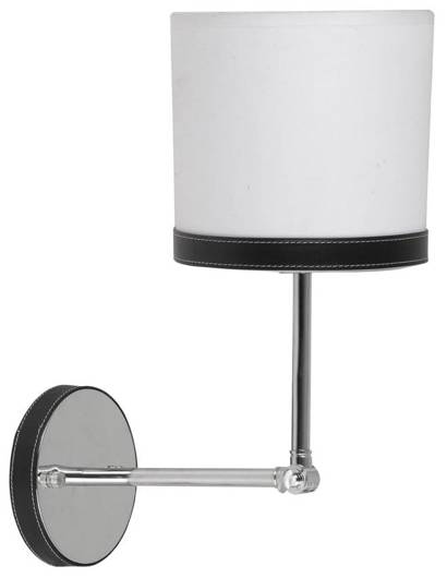 Tida 21-31115 chrome canvas/leather wall lamp