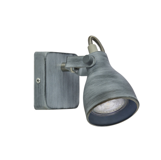 Wall lamp 1xGU10 gray matt 11cm ASH 91-64394