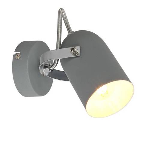 Wall lamp sconce 1X40W E14 gray GRAY 91-66473