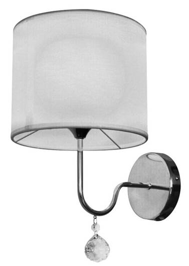 Wall lamp sconce 1X60W E27 white BRAVA 21-23230