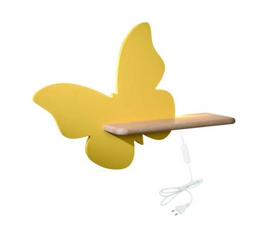 Wall lamp shelf 5W LED 4000K IQ Kids Butterfly gold 21-85153