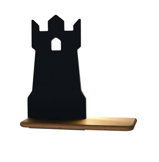 Wall lamp shelf 5W LED 4000K IQ Kids Tower black 21-84712