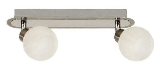 Wall lamp strip 2X40W G9 satin chrome ALABASTER 92-07018