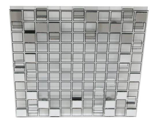 Warm square LED mirror ceiling lamp Mosaic 10-30627