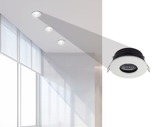 White round IP65 bathroom ceiling luminaire SH-12 2258898