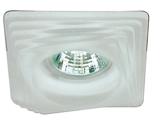 White square glass ceiling luminaire SS-01 2240201