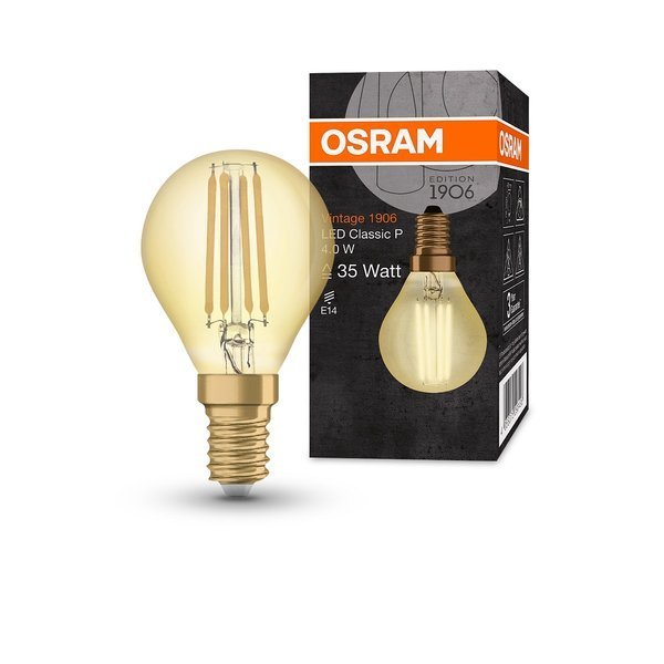 Żarówka LED E14 4W 410LM 2400K VINTAGE P35 OSRAM