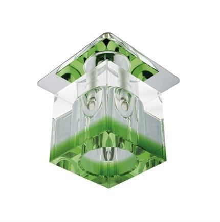 Plafonnier bande de cristal vert/chrome G4 20W SK-19 Candellux 2299948