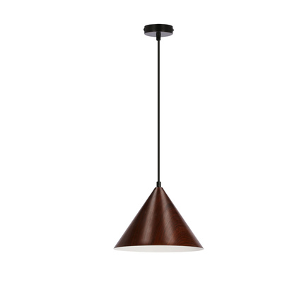 DUNCA SUSPENSION 25CM E27 ABAT-JOUR NOYER FONCÉ