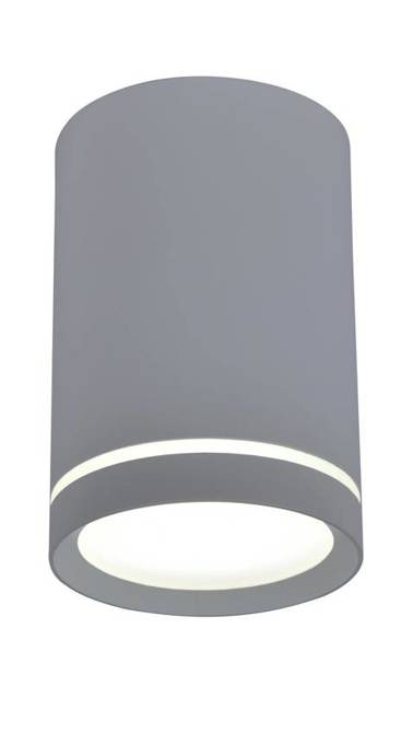 Plafonnier gris 6,8x10cm GU10 15W Tube Candellux 2276007