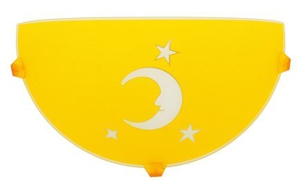 Plafonnier pour enfants applique murale lune jaune 11-30149