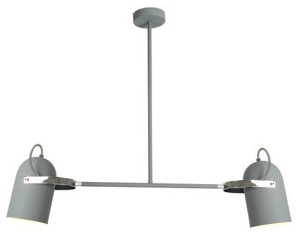 Plafonnier suspendu gris 2X40W E27 GRIS 32-66510