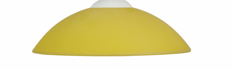 Abat-jour en verre jaune 28 cm 73-68081