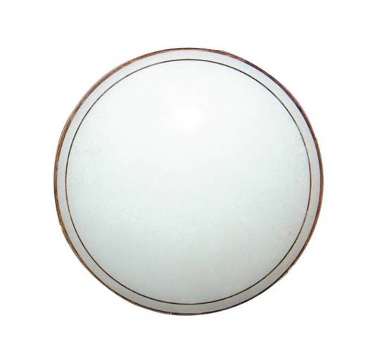 Abat-jour en verre rond blanc pour plafond 25cm 62-28672