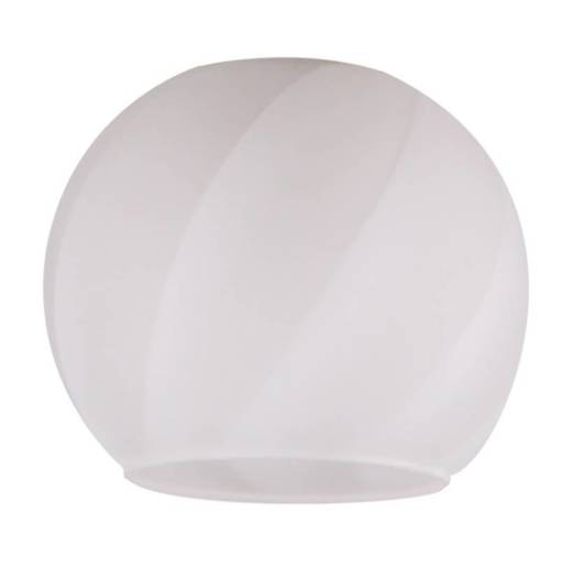 Abat-jour rond en verre blanc E27 pour lampes Alyson Candellux 71-73860