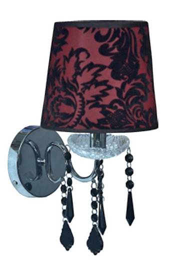 Applique abat-jour chrome velours 1x40W E14 Astor Candellux 21-80342