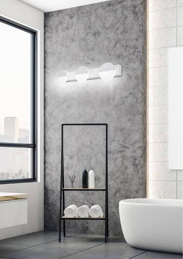 Applique de salle de bain blanche triple LED 3W 4000K Sing Candellux 23-72818