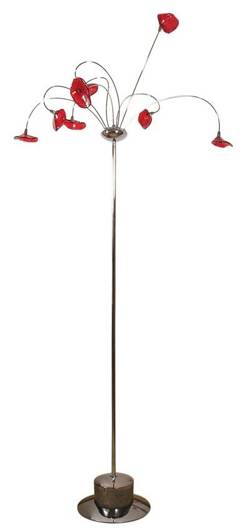 Lampadaire chromé 8x20W G4 12V Rio Candellux 58-00753