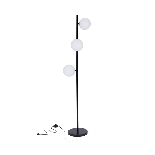 Lampadaire noir + or Kama 53-01238